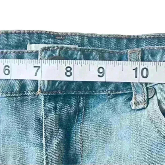 Blue asphalt Denim Shorts - Picture 3 of 4